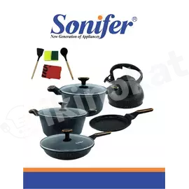 Sonifer 13pcs sf-1152 nahar bişirmek üçin gap-gaçlar toplumy Sonifer 