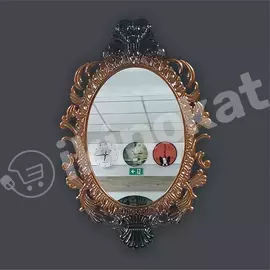 Зеркало овальное в резной раме (3d) с узорами Kaskad (каскад) 
