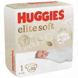 Huggies elite soft (1) 3-5 kg  20шт. Huggies 