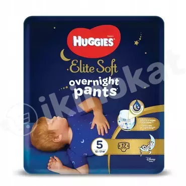 Подгузники-трусики ночные huggies mega 5, 12-17 кг, 17 шт Huggies 