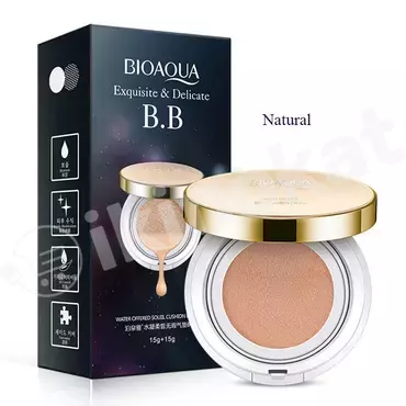 ''bioaqua bb кушон exqusite & delicate'' со сменным блоком (натуральный) Bioaqua (био аква) 