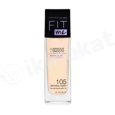 Maybelline new york fit me luminous & smooth liquid foundation tonal krem, 30ml, (ton 105) Maybelline new york 