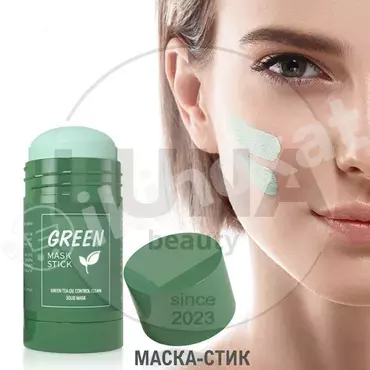 Gök çaý ekstraktly ýüz üçin maska-stik, 40 gr Неизвестный бренд 