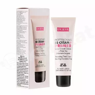 Увлажняющий вв крем+праймер для лица pupa professionals bb cream+primer №002, 50мл Pupa 