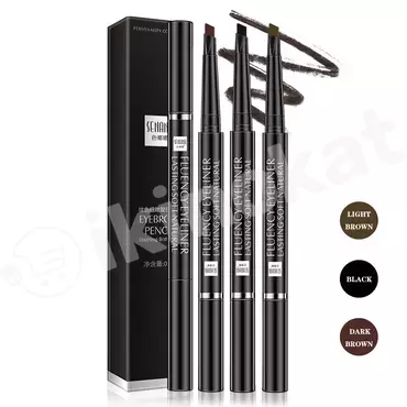 Gaş üçin kistli galam 2 in 1 senana eyebrow pencil dazzling both ends в013 – ýapyk-goňur, 0.4 г Senana marina 