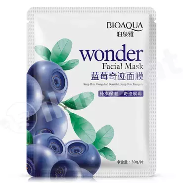 Тканевая маска-салфетка для лица «bioaqua wonder facial mask» 30 гр Bioaqua (био аква) 