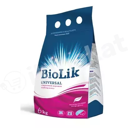 Стиральный порошок "biolik" универсал, 6 кг, п/э пакет Biolik 