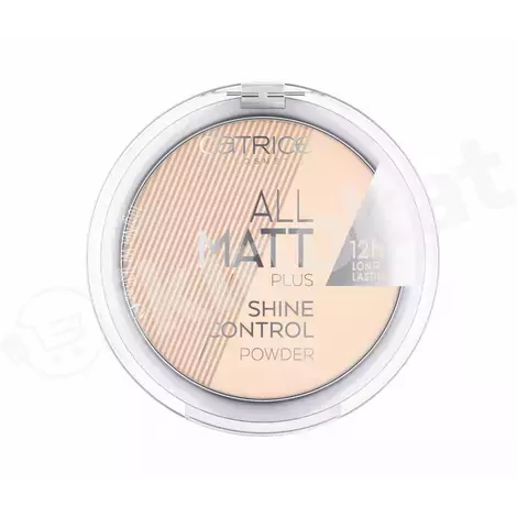 Компактная матирующая пудра catrice all matt plus shine control powder №010 Catrice cosmetics 