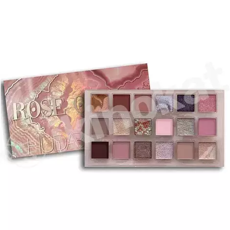 Палетка теней для век huda beauty rose quartz eyeshadow palette Huda beauty 