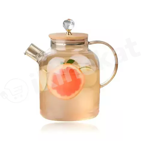 Чайник заварочный золотой железноя крышка с бриллиантом teapot 1800 ml tpzj-30  