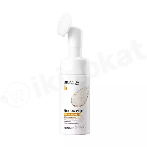 ​bioaqua rice raw pulp cleanser ýüz arassalamak üçin köpük 120 ml Bioaqua 