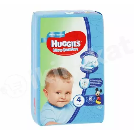 Huggies подгузники ultra comfort для мальчиков (4) 8-14 кг, 19 шт Huggies 