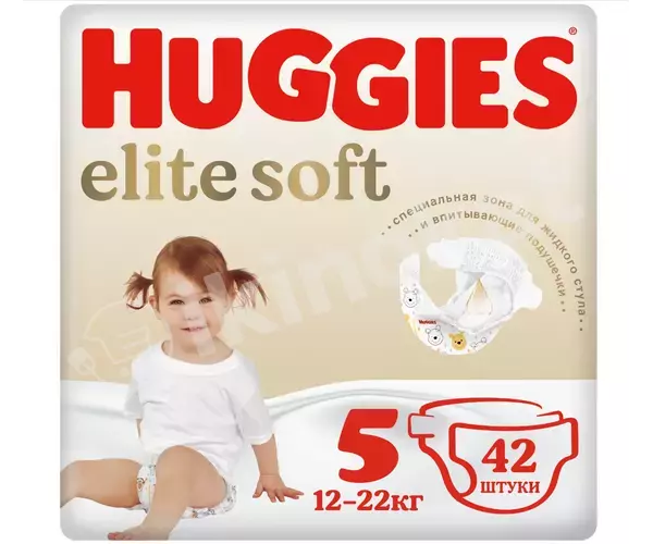 Подгузник  huggies elite soft 5, 12-22 кг, 42 шт Huggies 