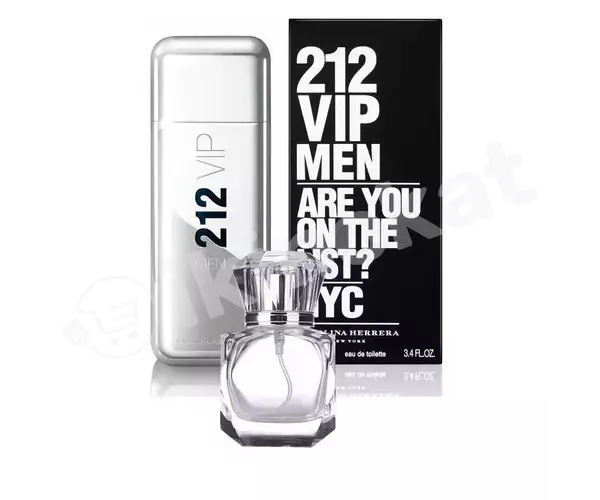 Carolina herrera "212 vip men" erkekler üçin guýma atyr Ambra parfum 