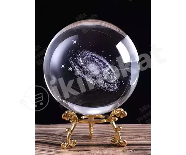 Стеклянный декоративный шар "галактика" 6см  