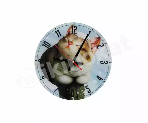 Настенные часы "котик" Kaskad (каскад) 