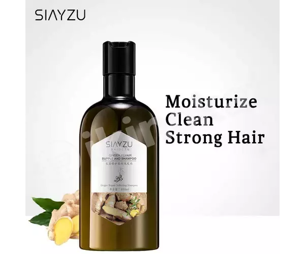 Шампунь для волос с экстрактом имбиря siayzu ginger repair, 400мл Siayzu raioceu 
