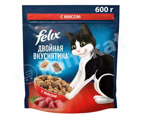 Сухой корм для кошек felix, говяжий, 600гр Felix (феликс) 