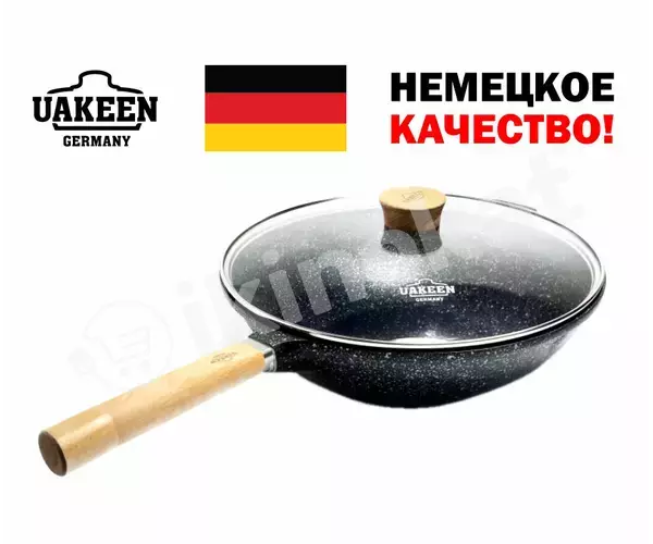Сковорода с гранитным покрытием wok uakeen 3.8l 30sm vk-1021 Uakeen 