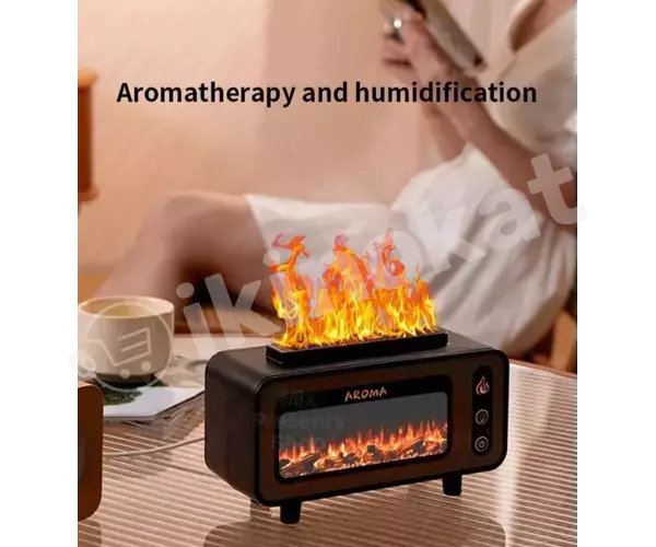 Увлажнитель воздуха aroma 3d с имитацией камина и ароматизатором Неизвестный бренд 