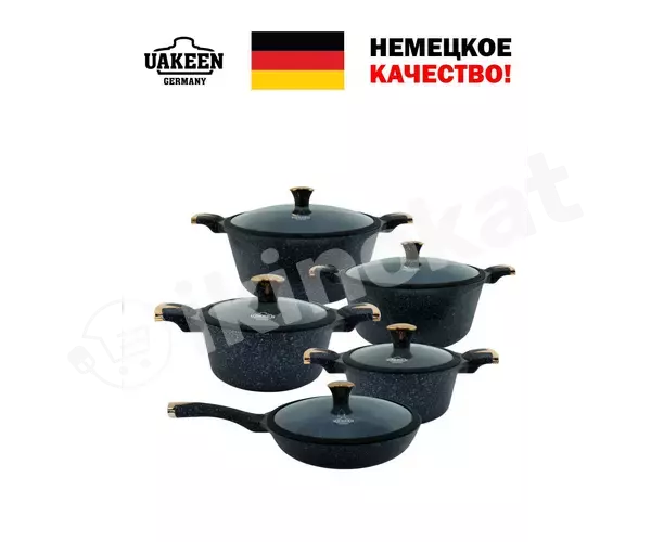 Набор посуды с гранитным покрытием uakeen 10pcs vk-35-10 Uakeen 
