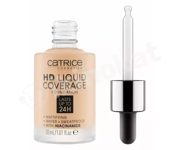 Catrice hd liquid coverage foundation №010 ýüz üçin tonal kremi Catrice cosmetics 