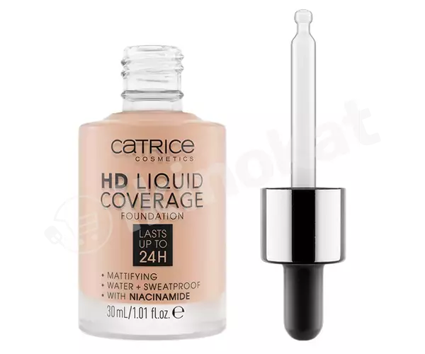 Catrice hd liquid coverage foundation №020 ýüz üçin tonal kremi Catrice cosmetics 