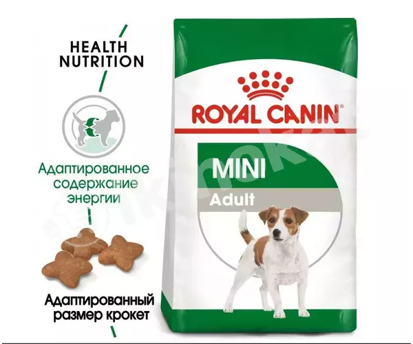 Сухой корм royal canin "mini adult" для взрослых собак мелких пород с 10 месяцев до 8 лет, 2 кг Royal canin 