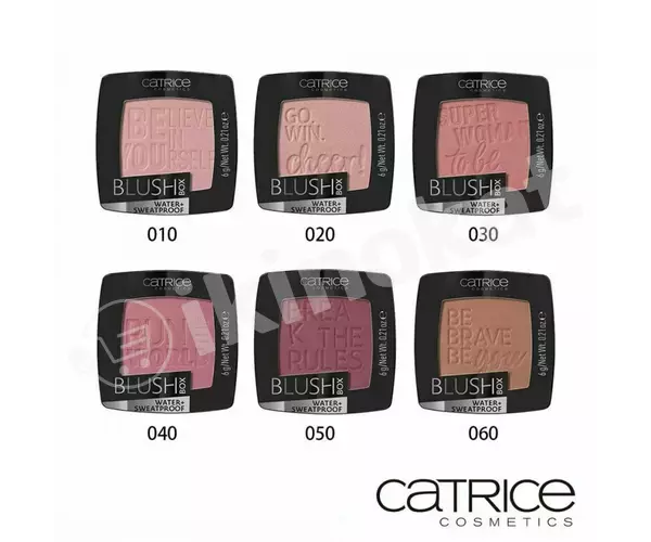 Eňlik ýüz üçin catrice blush box  water + sweatproof №010 Catrice cosmetics 