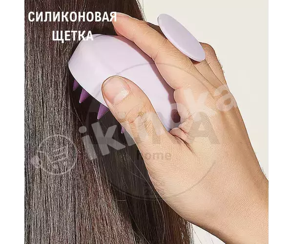 Силиконовая массажная щетка для мытья головы и волос Неизвестный бренд 