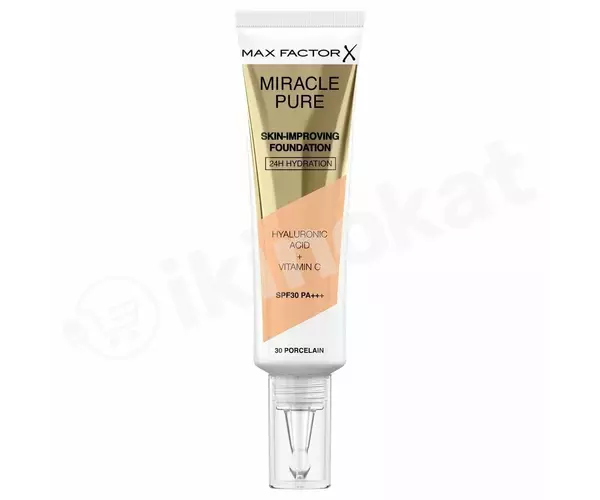 Max factor miracle pure skin-improving foundation №30 ýüz üçin tonal kremi Max factor 