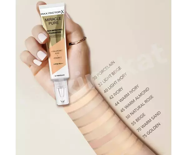 Тональная основа max factor miracle pure skin-improving foundation №30 Max factor 