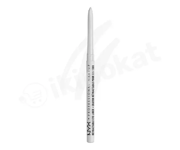 Автоматический водостойкий карандаш для глаз - nyx professional makeup retractable eye liner №01 Nyx 