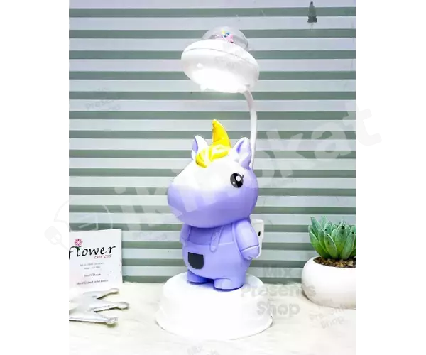 Настольная лампа-ночник "единорог" led (с точилкой) unicorn  