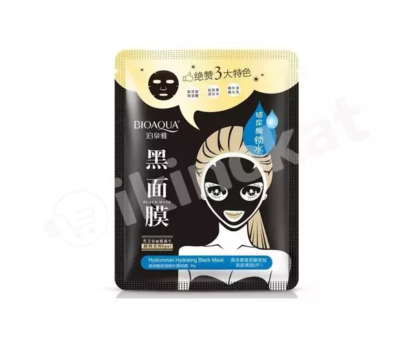 Черная тканевая маска для лица «bioaqua» 30 гр Bioaqua (био аква) 