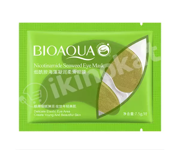 Гидрогелевые патчи с экстрактом водорослей «bioaqua nicotinamide seaweed eye mask» Bioaqua (био аква) 