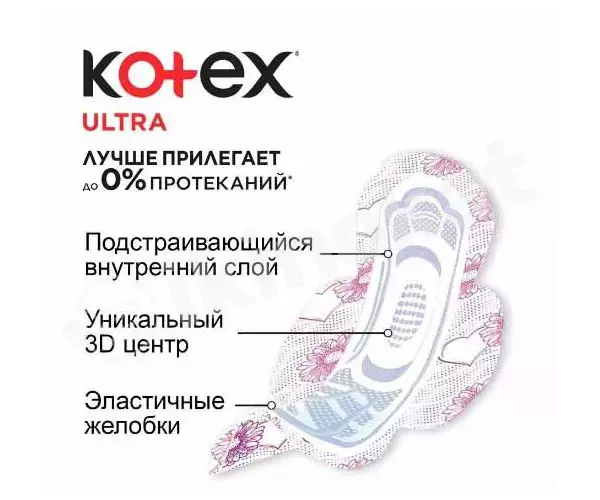 Прокладки kotex ultra net super duo pads, 16шт Kotex 
