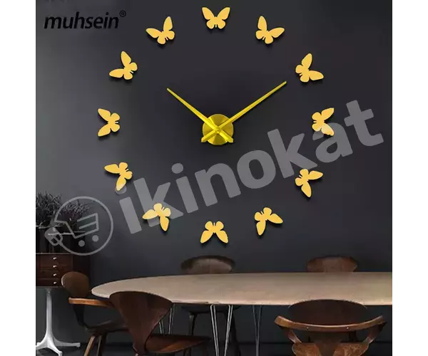 Часы настенные 3d бабочки  