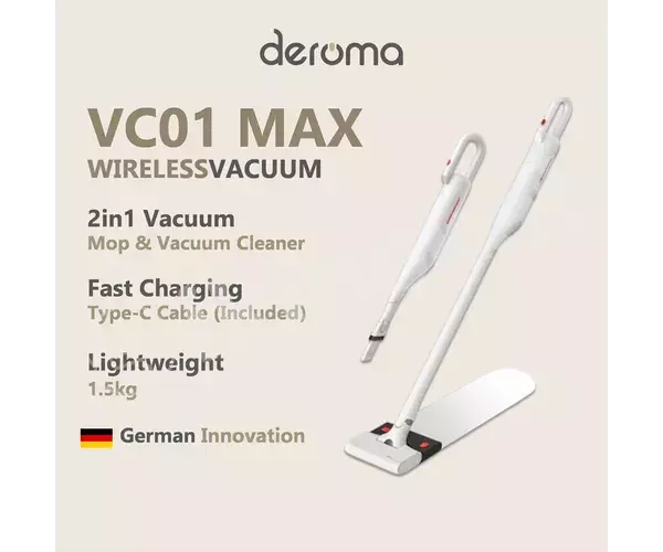 Ручной беспроводной пылесос ''deerma 2 in 1 vacuum and mop cleaner vc01 max'' Xiaomi 