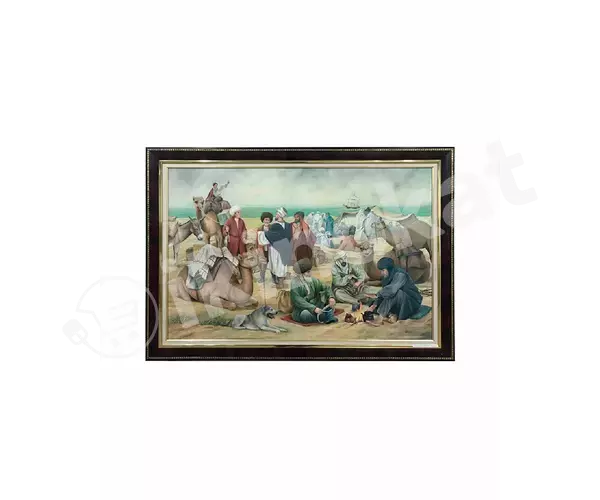 Картина "торговые отношения" размер 130 x 90 см  